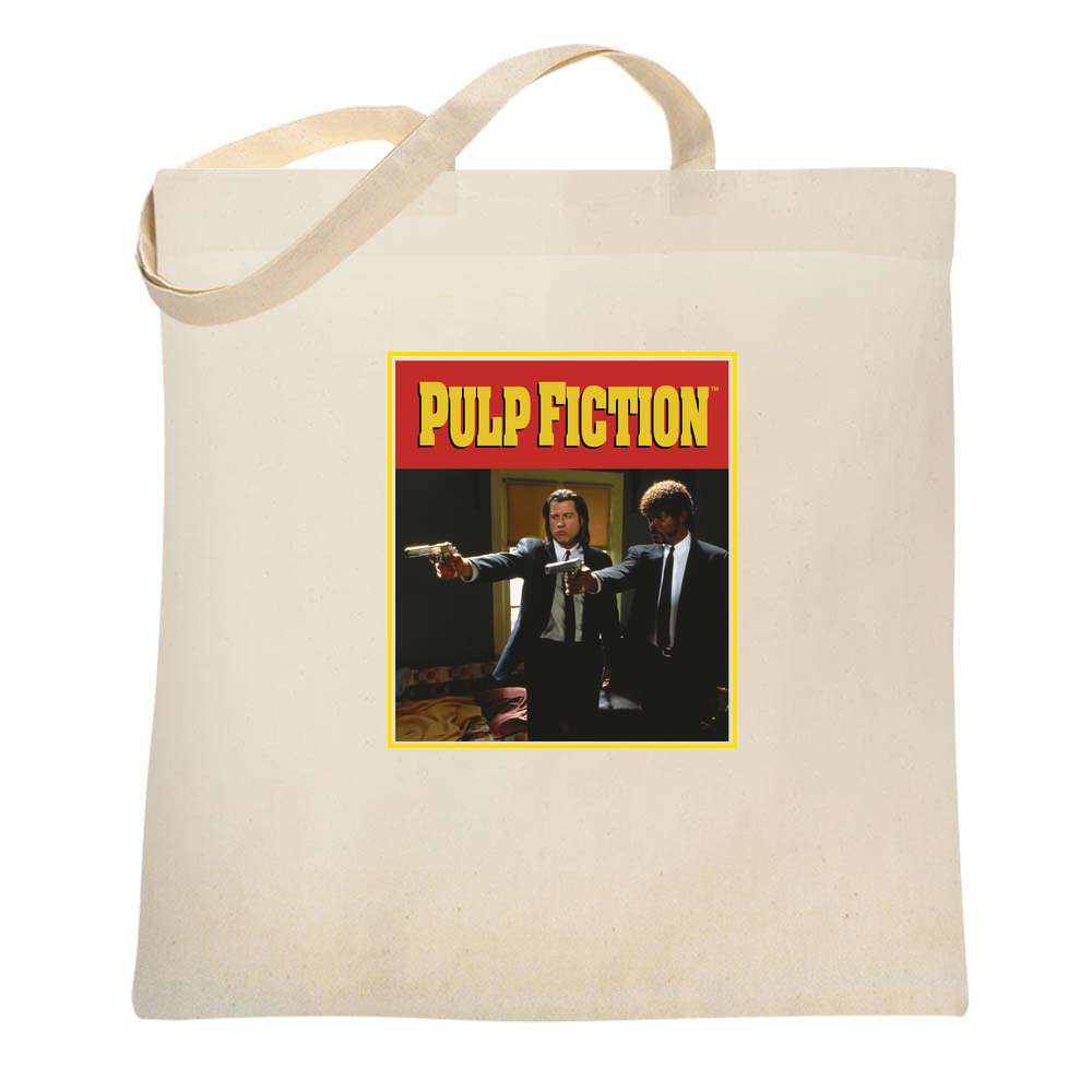Pulp Fiction Jules and Vincent Guns Movie Tote Bag