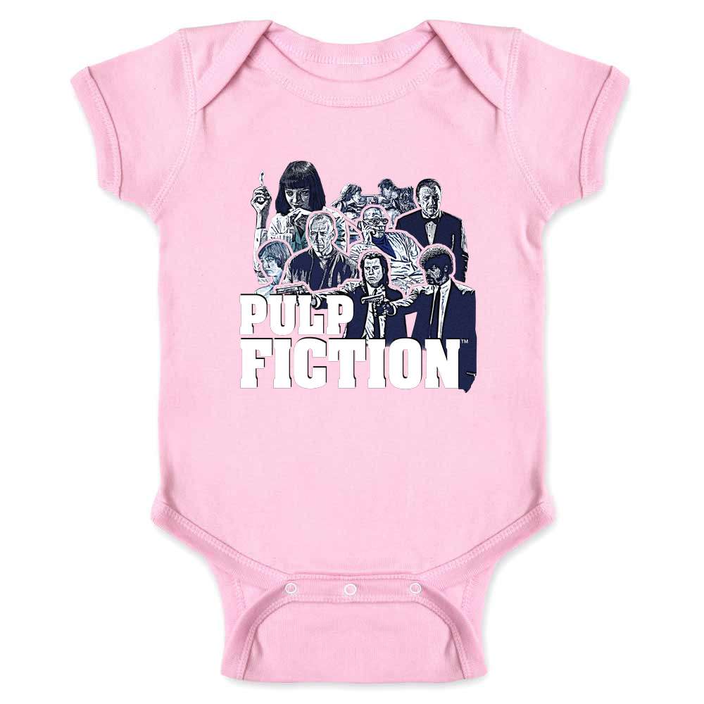 Pulp Fiction Collage Quentin Tarantino Movie Baby Bodysuit