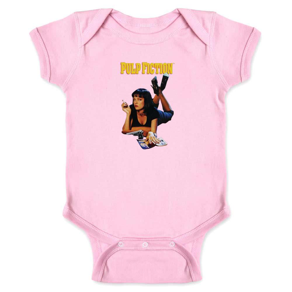 Pulp Fiction Poster Image Quentin Tarantino Movie Baby Bodysuit