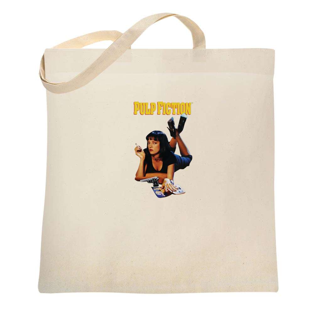 Pulp Fiction Poster Image Quentin Tarantino Movie Tote Bag